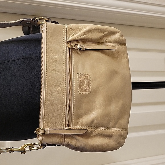 Coach Poppy Cream Leather Crossbody Bag - Picture 1 of 16